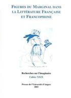 Couverture du livre « Figures du marginal dans la littérature française et francophone » de  aux éditions Pu De Rennes
