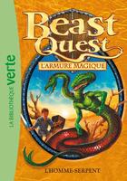 Couverture du livre « Beast Quest Tome 12 : l'homme-serpent » de Adam Blade aux éditions Hachette Jeunesse