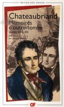 Couverture du livre « Mémoires d'outre-tombe : Livres IX à XII » de Francois-Rene De Chateaubriand aux éditions Flammarion