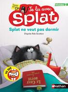 Couverture du livre « Splat ne veut pas dormir » de  aux éditions Nathan