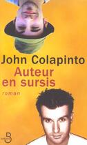 Couverture du livre « Auteur en sursis » de Colapinto John aux éditions Belfond