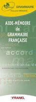 Couverture du livre « Id réflex : aide-mémoire de grammaire française » de Francoise Menasce aux éditions Arnaud Franel