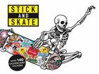 Couverture du livre « Stick and skate skateboard stickers » de Stickerbomb aux éditions Laurence King