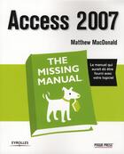 Couverture du livre « Access 2007 » de Macdonald M aux éditions Eyrolles