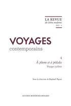 Couverture du livre « La revue des lettres modernes 2022 - 4 - a plume et a pedales. voyages cyclistes » de  aux éditions Classiques Garnier