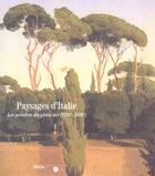 Couverture du livre « Paysages d italie - les peintres du plain air (1780-1830) » de  aux éditions Reunion Des Musees Nationaux