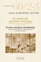 Couverture du livre « Cahiers du monde russe 60/2-3 - technopolitiques nucleaires en union sovietique et au-dela » de  aux éditions Ehess