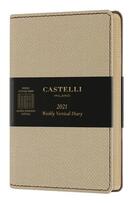 Couverture du livre « Agenda semainier vertical poche harris sable » de Castelli aux éditions Castelli Milano