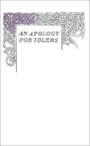Couverture du livre « An apology for idlers » de Robert Louis Stevenson aux éditions Adult Pbs