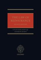 Couverture du livre « The Law of Reinsurance » de Burns Andrew aux éditions Oup Oxford