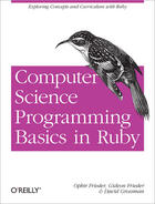 Couverture du livre « Computer Science Programming Basics in Ruby » de David Grossman aux éditions O'reilly Media