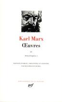 Couverture du livre « Oeuvres Tome 4 ; politique, 1 » de Karl Marx aux éditions Gallimard