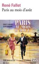 Couverture du livre « Paris au mois d'août » de René Fallet aux éditions Folio
