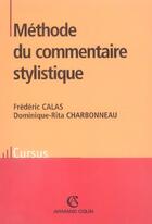 Couverture du livre « Methode Documentaire Stylistique » de Frederic Calas aux éditions Armand Colin