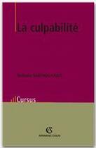 Couverture du livre « La culpabilite » de Sarthou-Lajus N. aux éditions Armand Colin