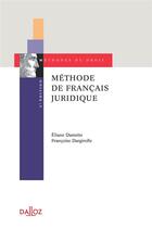 Couverture du livre « Méthode de français juridique (2e édition) » de Eliane Damette aux éditions Dalloz