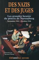 Couverture du livre « Des nazis et des juges » de Bernard Michal aux éditions Omnibus