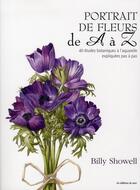 Couverture du livre « Portrait de fleurs de A à Z » de Billy Showell aux éditions De Saxe
