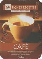 Couverture du livre « Café ; 50 fiches recettes » de  aux éditions Komet