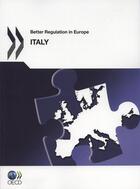 Couverture du livre « Better regularion in Europe ; Italy » de  aux éditions Ocde