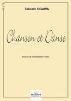 Couverture du livre « Chanson et danse pour flute et piano » de Ogawa Takashi aux éditions Delatour