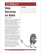 Couverture du livre « Web Services on Rails » de Kevin Marshall aux éditions O'reilly Media