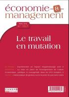 Couverture du livre « Économie et management T.167 ; le travail en mutation » de Frederic Larcheveque aux éditions Reseau Canope