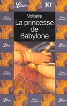 Couverture du livre « La princesse de babylone » de Voltaire aux éditions J'ai Lu