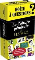 Couverture du livre « Boîte à questions ; la culture générale pour les nuls » de  aux éditions First