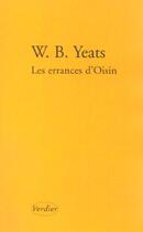 Couverture du livre « Les errances d'Oisin » de William Butler Yeats aux éditions Verdier