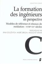 Couverture du livre « FORMATION DES INGENIEURS » de Pur aux éditions Pu De Rennes