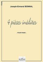 Couverture du livre « 4 pieces inedites pour piano » de Bonnal Joseph-Ermend aux éditions Delatour