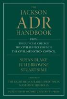 Couverture du livre « The Jackson ADR Handbook » de Sime Stuart aux éditions Oup Oxford