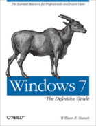 Couverture du livre « Windows 7 ; the definitive guide » de William R. Stanek aux éditions O'reilly Media
