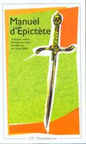 Couverture du livre « Manuel d'epictete » de Epictete aux éditions Flammarion