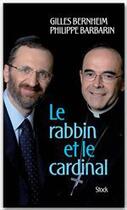 Couverture du livre « Le rabbin et le cardinal » de Bernheim-G+Barbarin- aux éditions Stock