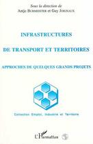 Couverture du livre « Infrastructures de transport et territoires ; approches de quelques grands projets » de Antje Burmeister et Guy Joignaux aux éditions Editions L'harmattan