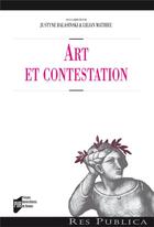 Couverture du livre « Art et contestation » de Pur aux éditions Pu De Rennes