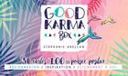 Couverture du livre « Good karma box ; 50 cartes 100% pensée positive » de Stephanie Abellan aux éditions Contre-dires