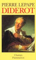 Couverture du livre « Diderot » de Pierre Lepape aux éditions Flammarion