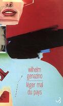 Couverture du livre « Léger mal du pays » de Wilhelm Genazino aux éditions Christian Bourgois