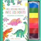 Couverture du livre « Mes dessins faciles avec les doigts : Découvrons les dinosaures » de Clementine Guivarc'H aux éditions Mila