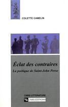 Couverture du livre « Eclat des contraires » de  aux éditions Cnrs