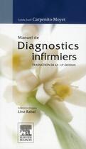 Couverture du livre « Manuel de diagnostics infirmiers (13e édition) » de Linda Juall Carpenito-Moyet aux éditions Elsevier-masson