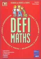 Couverture du livre « Défimaths : CM1 » de Christian Redouté et Pierre Colin aux éditions Retz