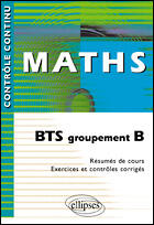 Couverture du livre « Mathématiques ; BTS groupement B » de Cherruau aux éditions Ellipses