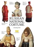 Couverture du livre « Russian national costume a colouring book » de  aux éditions Arca Publishers