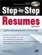 Couverture du livre « Step-by-Step Resumes » de Evelyn U. Salvador aux éditions Jist Publishing