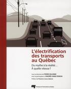 Couverture du livre « L'électrification des transports au Québec » de  aux éditions Pu De Quebec