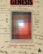 Couverture du livre « Genesis ; théorie : état des lieux » de  aux éditions Sorbonne Universite Presses